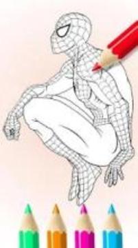 Superhero Coloring - Pixie Painting Book游戲截圖2