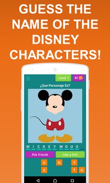 Adivina el Personaje de Disney游戲截圖1