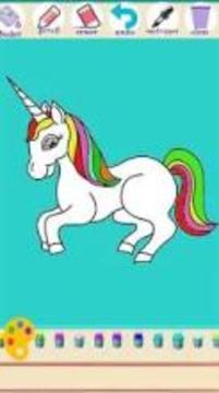 Unicorn Coloring Book Free游戲截圖3