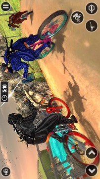 Superhero Ninja BMX Bicycle racing hill climb游戲截圖3