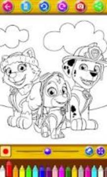 Paw Coloring Puppy Patrol for adult游戲截圖3