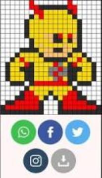 Superhero Coloring - Color By Number - Pixel Box游戲截圖1