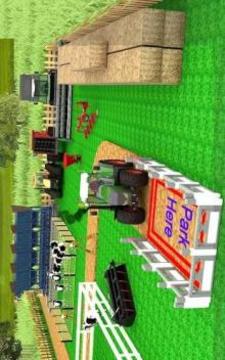 New Village Farming Tractor Parking Game 2018游戲截圖1