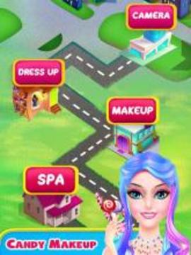 Candy Makeup Artist - Sweet Salon Games For Girls游戲截圖5
