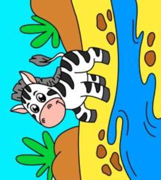 兒童著色頁：動物游戲截圖5
