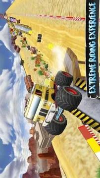 Drive Monster Trucks Ahead - Trucker Path Stunts游戲截圖2
