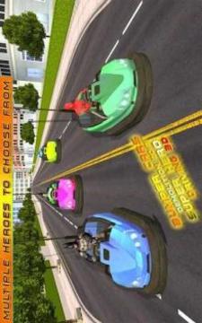 Bumper Cars Demolition 2018 : Superhero Driving 3D游戲截圖2
