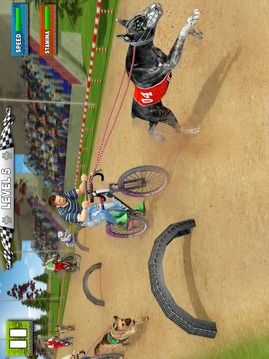 Dog Bikejoring: Bicycle Rider & K9 Dog Racing Game游戲截圖4