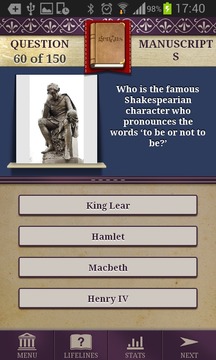 Genius Literature Quiz Lite游戲截圖2