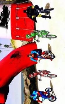 Superhero Bmx Racing Stunt: Mtb Bicycle Race Game游戲截圖1