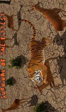 Ultimate Lion Vs Tiger Wild Adventure Game游戲截圖3