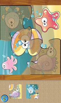 Kids Sea Animals Jigsaw Puzzle游戲截圖1