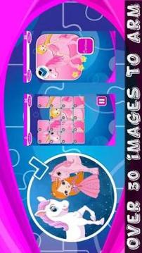 Ponies Princess Puzzle Pictures游戲截圖2