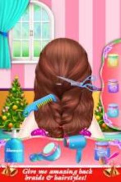 Christmas Girls Hair Styles & Makeup Artist Salon游戲截圖5