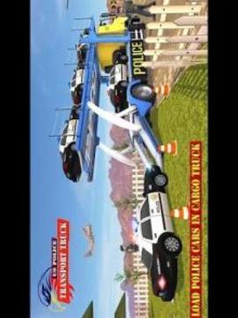 US Police Transport Truck Cargo :Vehicle Transport游戲截圖4