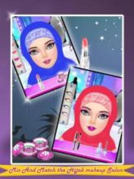 Hijab Makeup Salon: Girls Game游戲截圖1