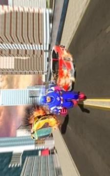 Captain Hero Vs Mega Ramp - Impossible Stunts Race游戲截圖5