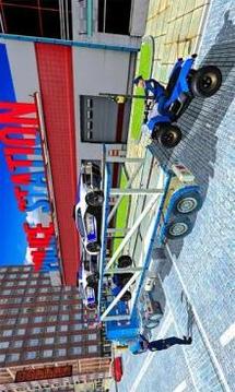 US Police ATV Quad Bike, Airplane, Transport Truck游戲截圖3