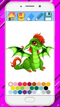 Dragon Coloring Book - Coloring Dragon 2018游戲截圖5