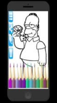 coloring for simpson游戲截圖2