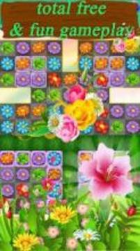 Flower Crush Match 3 : Flower Mania Game游戏截图1