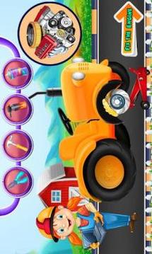 Multi Farm Tractor Wash Game: Repair & Design Game游戲截圖2