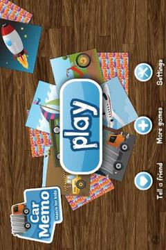 Car Memo Match for Kids游戲截圖1