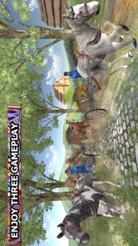 Wild Horse Carriage Transport游戲截圖2