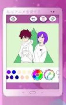 Anime Manga Coloring Book游戲截圖4