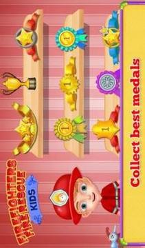Firefighters Fire Rescue Kids游戲截圖4
