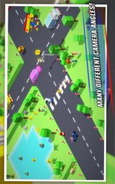 Crossy Brakes - Blocky Driving Game游戲截圖4