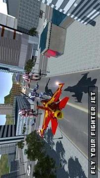 Real Air Robot Fighter jet Transformation Battle游戲截圖5