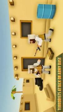 Blocky Army Base: Modern War Strike游戲截圖2