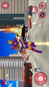 Flying Captain Superhero robot Crime City Battle游戲截圖1