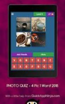 PHOTO QUIZ - 4 PIC 1 WORD 2018游戲截圖3
