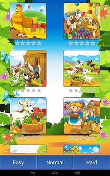農(nóng)場卡通動物拼圖游戲截圖5