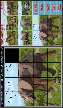 Magic Slide Puzzle W.Animals 1游戲截圖4