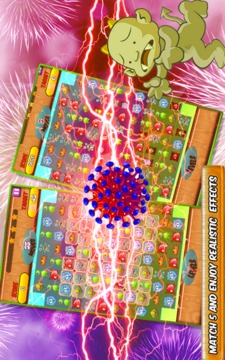 Sweet Germ Crush: Match 3 Game游戲截圖5