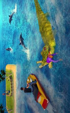 鳄鱼野生水攻击模拟器游戏截图1