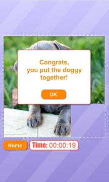 Cute Dog Sliding Puzzle游戲截圖3
