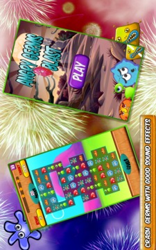 Sweet Germ Crush: Match 3 Game游戲截圖4