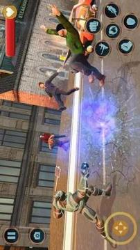 Superhero Panther Flying Robot City Rescue Games游戲截圖4