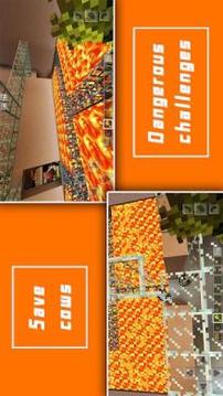 New Guide the Cow Mini-game. Карта MCPE游戲截圖5
