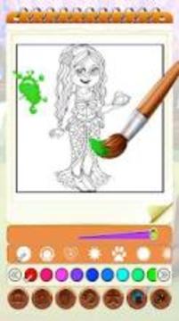 Fairytale Princess Coloring Games游戲截圖1