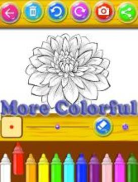 Flowers Coloring and Drawing Book游戲截圖2