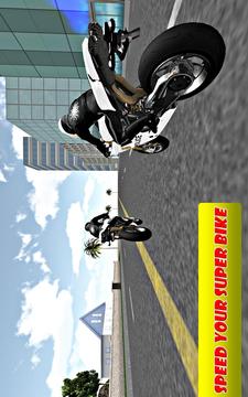 Police Auto Motor Bike - Crazy City Thrill Riding游戲截圖5