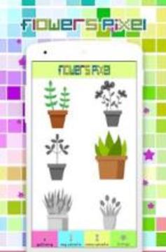 Coloring Flowers Pixel Art, By Number游戲截圖3