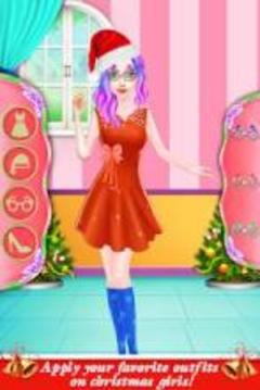 Christmas Girls Hair Styles & Makeup Artist Salon游戲截圖1