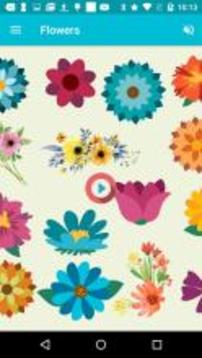 Flowers - Learn, Spell, Quiz, Draw, Color & Games游戲截圖1