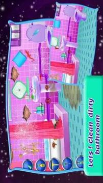 School Girls House Cleaning Games游戲截圖3